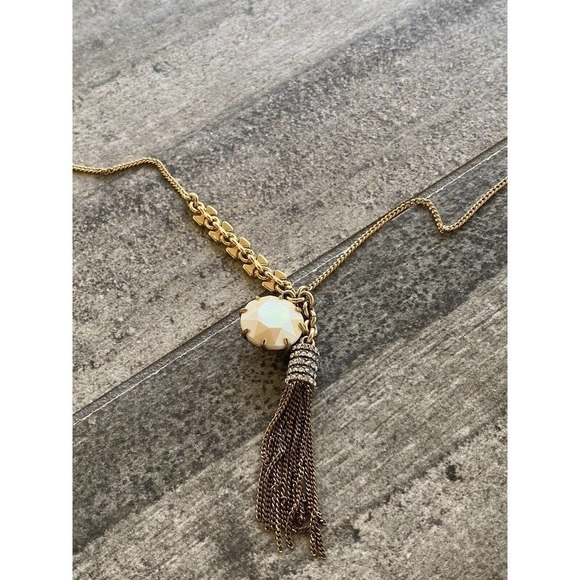 J. Crew Necklace Tussle Gold Tone Chain 30”+2” - Picture 9 of 11